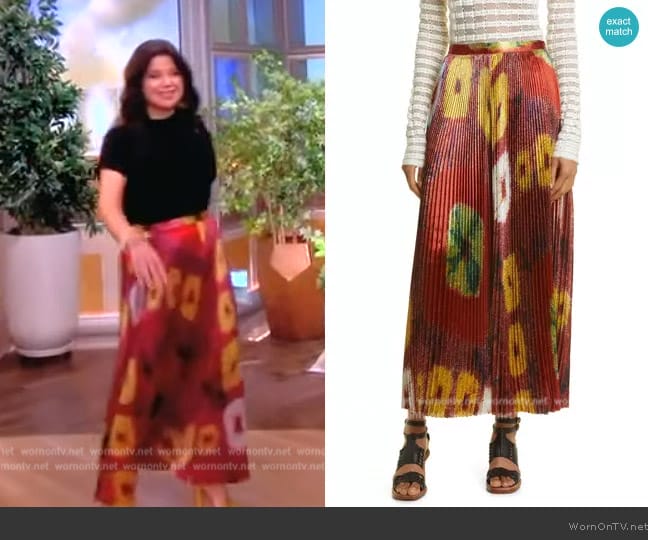 Ulla Johnson Rami Skirt worn by Ana Navarro on The View