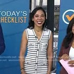 Vanessa Rissetto’s white striped dress on Today