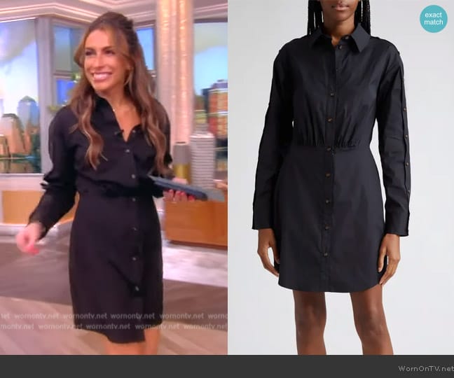 Veronica Beard Rae Button Long Sleeve Mini Shirtdress worn by Alyssa Farah Griffin on The View