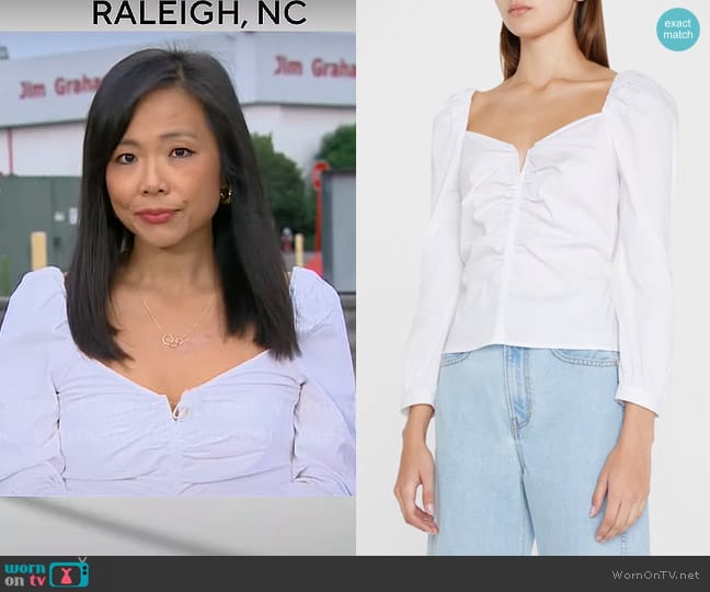 Veronica Beard Zhou Top worn by Weijia Jiang on CBS Mornings