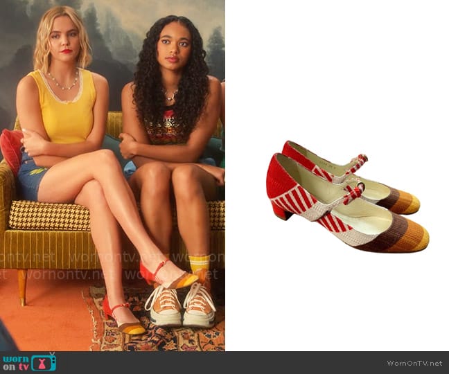 Miu Miu Vintage Mary Janes worn by Imogen Adams (Bailee Madison) on Pretty Little Liars Original Sin