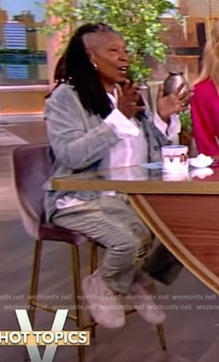 Whoopi’s distressed denim jeans on The View