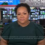 Yamiche Alcindor’s green puff sleeve dress on NBC News Daily