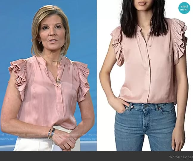 Zadig & Voltaire Tiza Top worn by Kate Snow on Today