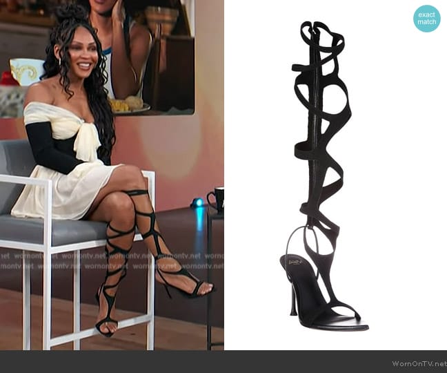 House of CB Jacklyn 095 gloss worn by Meagan Good on Access Hollywood