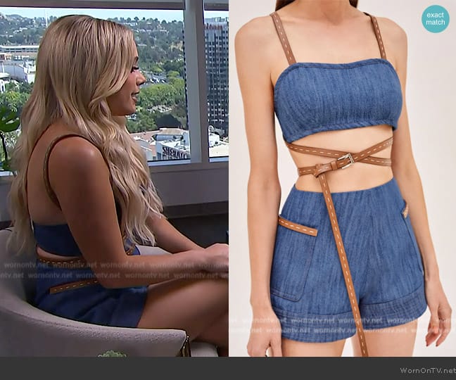 Alexis Kenji Top worn by Megan Moroney on E! News