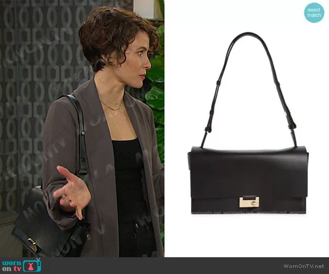 All Saints Huasteca Leather Shoulder Bag worn by Sarah Horton (Linsey Godfrey) on Days of our Lives