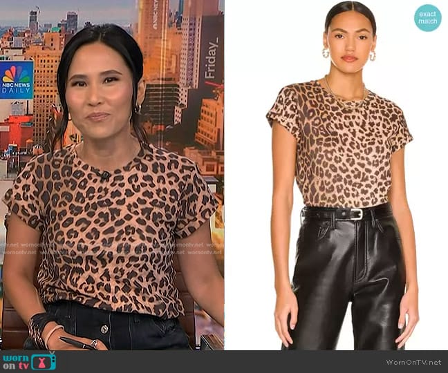 All Saints Leppo Boyfriend Tee worn by Vicky Nguyen on NBC News Daily