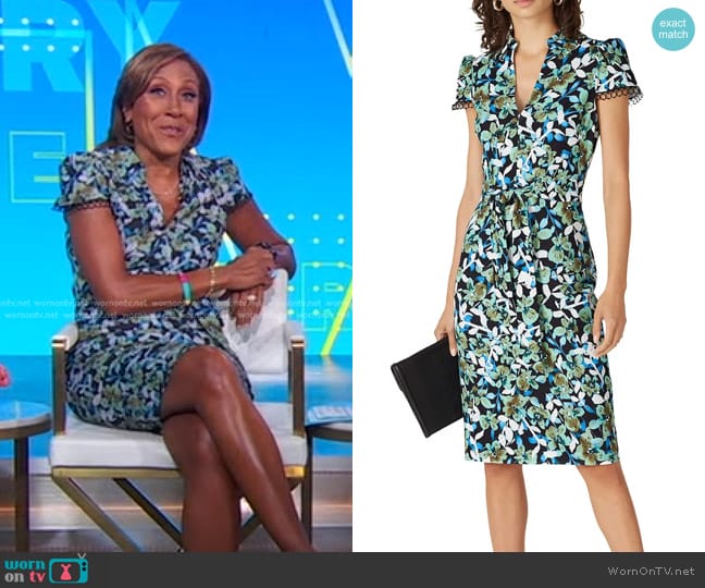 WornOnTV: Robin’s floral print cap sleeve dress on Good Morning America ...