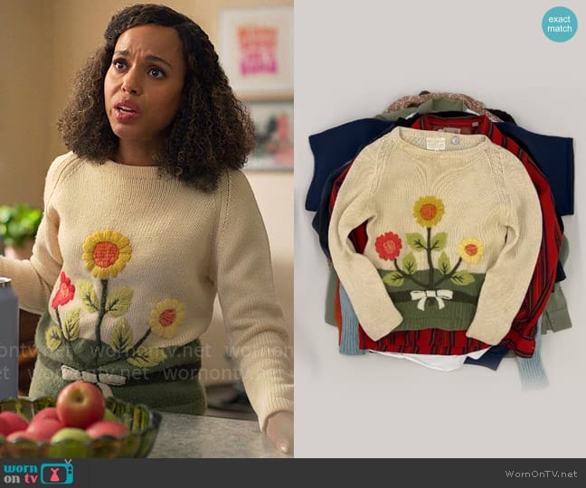 British Colony of Hong Kong Vintage Sweater worn by Paige Alexander (Kerry Washington) on UnPrisoned