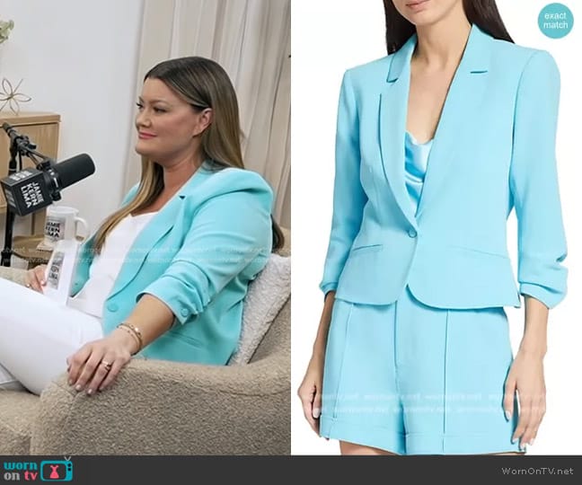 Cinq a Sept Le Petit Khloe Blazer in Cyan