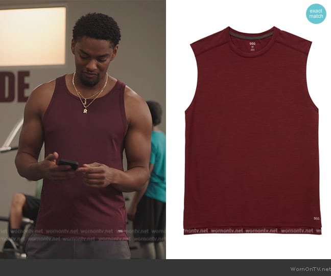 DSG Heavyweight Jersey Muscle Tank worn by JR (Sylvester Powell) on All American Homecoming