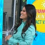 Dr. Sandra Lee’s mint blue tie neck blouse on Today