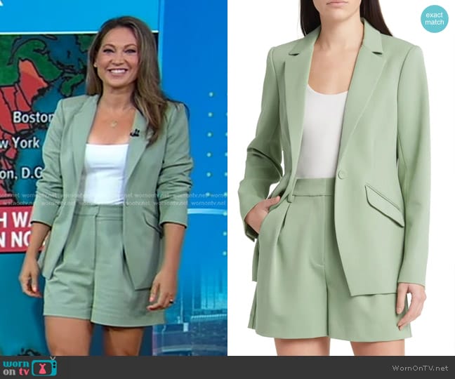 Favorite Daughter The Favorite Blazer and Shorts worn by Ginger Zee on Good Morning America