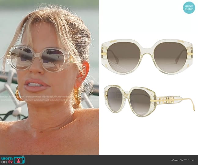 Fendi FE40083U Suglasses worn by Caroline Stanbury (Caroline Stanbury) on The Real Housewives of Dubai