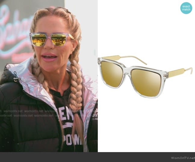 Gucci GG0976S Sunglasses worn by Jennifer Pedranti on The Real Housewives of Orange County