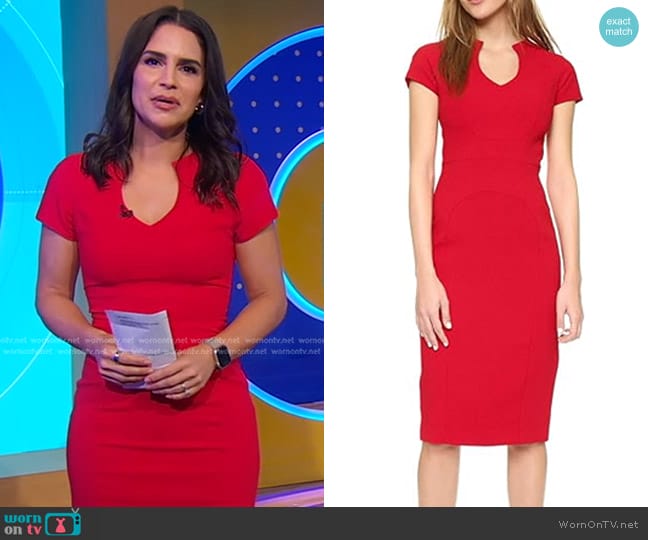 Gypsy Rose Sheath Dress by Black Halo worn by Diane Macedo on GMA worn by Diane Macedo on Good Morning America