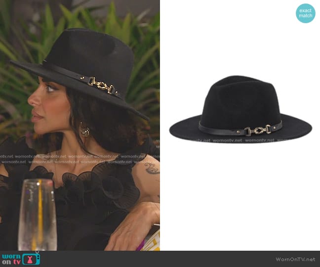 H&M Felted Wool Hat worn by Sara Al Madani (Sara Al Madani) on The Real Housewives of Dubai