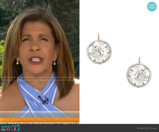 Jennifer Miller Large Antique Drop Earrings worn by Hoda Kotb on Today