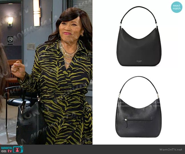 Kate Spade Large Roulette Shoulder Bag worn by Paulina Price (Jackée Harry) on Days of our Lives