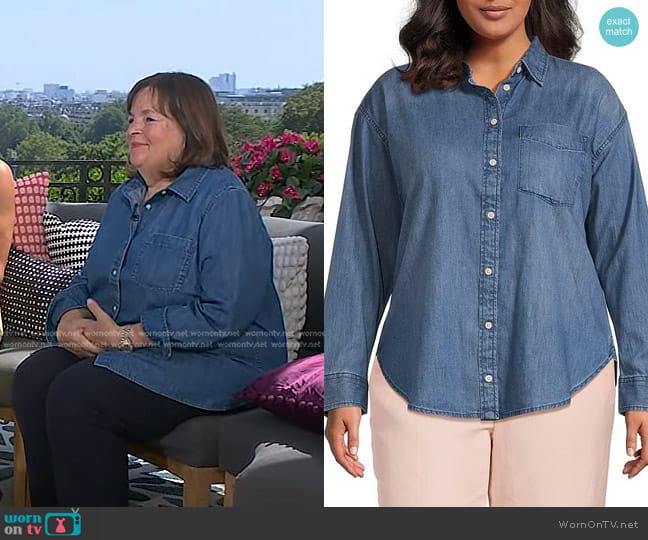 Lauren Ralph Lauren Cotton Denim Shirt worn by Ina Garten on Today