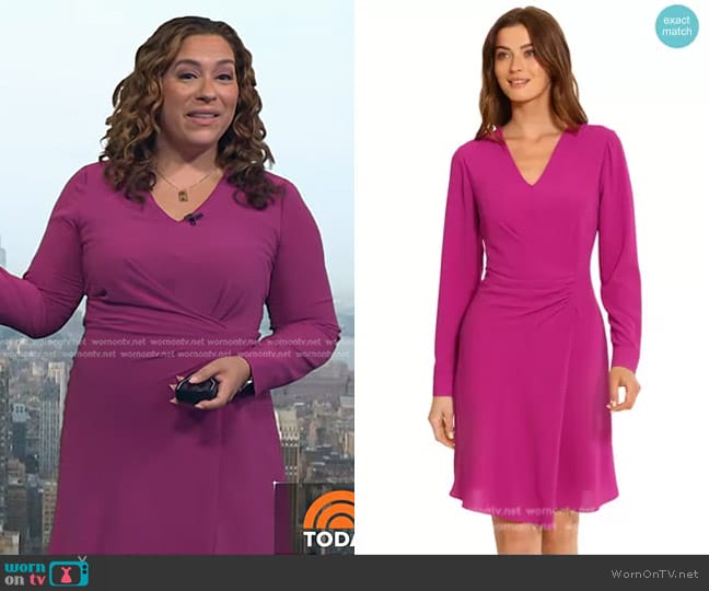 Maggy London Iridessa Dress worn by Violeta Yas on Today