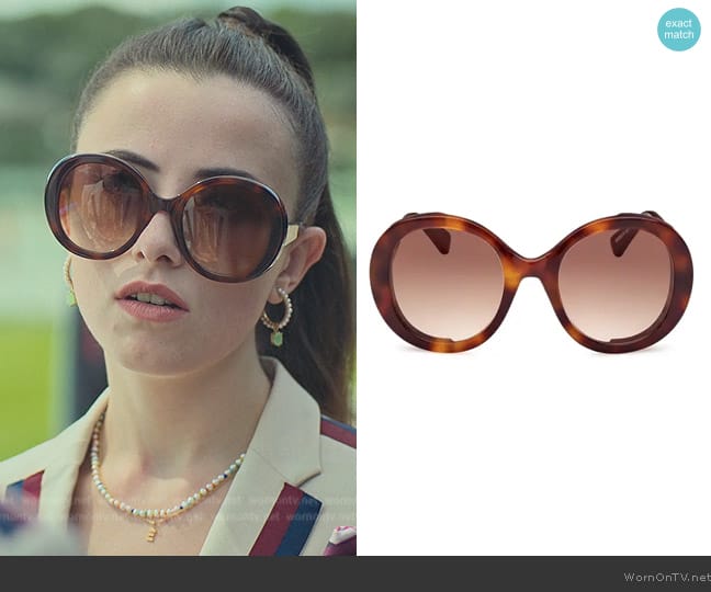 Max Mara MM074 Sunglasses worn by Emilia Krawiet (Ane Rot) on Elite