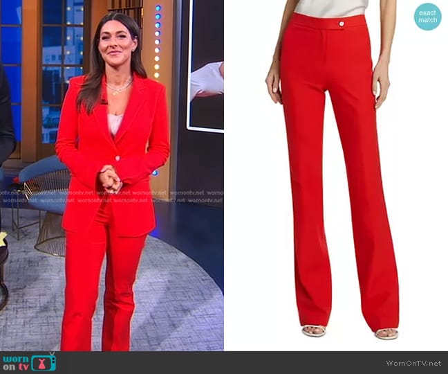 WornOnTV: Erielle’s red blazer and pant suit on Good Morning America ...