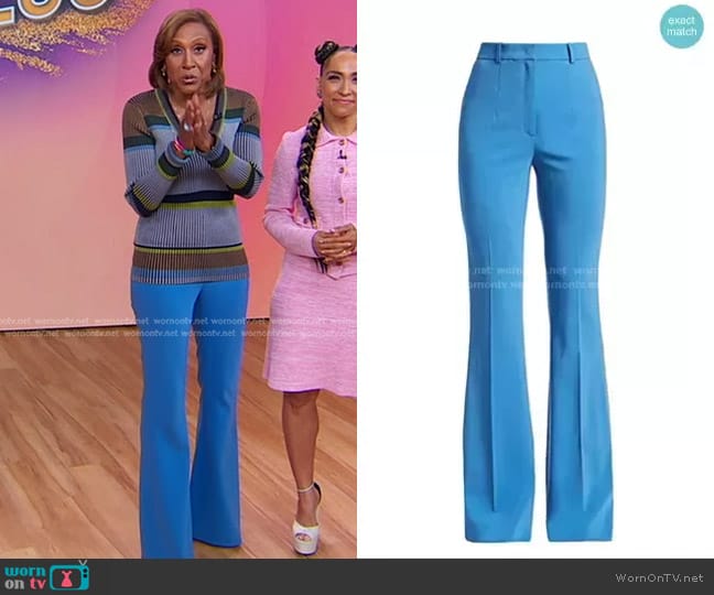 WornOnTV: Robin’s colorblock ribbed sweater and blue pants on Good ...