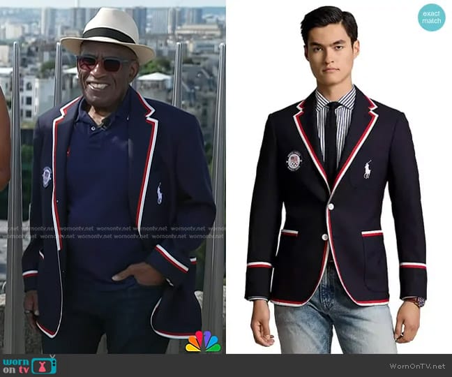 Polo Ralph Lauren Team USA Opening Ceremony Blazer worn by Al Roker on Today