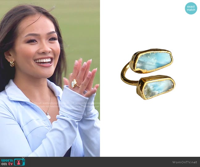 Robyn Rhodes Emma Ring worn by Jenn Tran on The Bachelorette