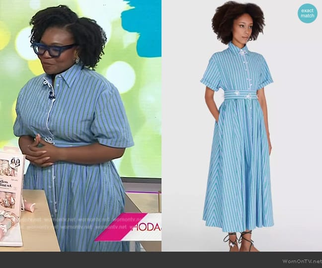 Rosie Assoulin Tendril Jane Shirt Dress worn by Jessica Cruel on Today