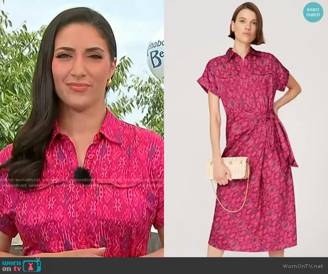 Lauren Ralph Lauren Seagill Dress worn by Allie Raffa on NBC News Daily