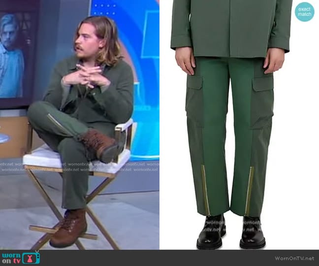 Simkhai James Surplus Cargo Pants worn by Dylan Sprouse on Good Morning America