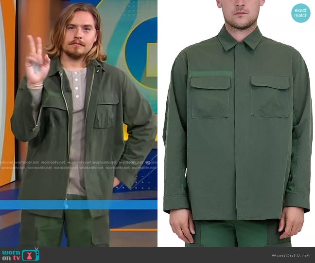 Simkhai Matthew Surplus Utility Jacket worn by Dylan Sprouse on Good Morning America