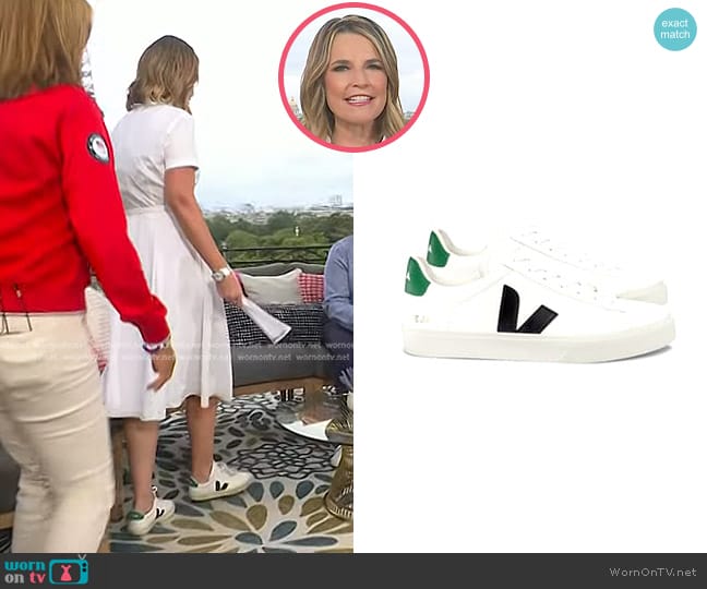 Veja Campo Chromefree Low-Top Sneakers worn by Savannah Guthrie on Today