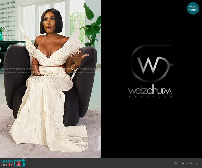 Weiz Dhurm Franklyn custom Dress worn by Lesa Milan (Lesa Milan) on The Real Housewives of Dubai