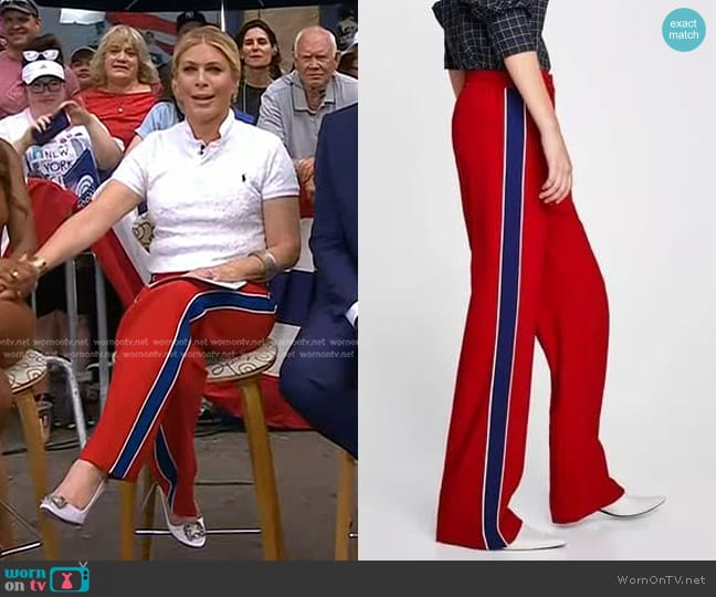 Zara Wide Leg Trouser worn by Jill Martin on Today