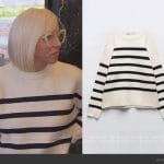 Margaret’s white striped sweater on The Real Housewives of New Jersey