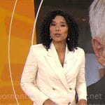 Adriana Diaz’s cream suit on CBS Mornings