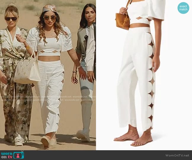 Adriana Degreas Bubble Scalloped Pants worn by Taleen Marie (Taleen Marie) on The Real Housewives of Dubai