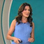 Adriane Kiss’ blue knit dress on CBS Mornings