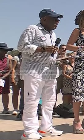 Al Roker’s striped shirt and white jeans on Today