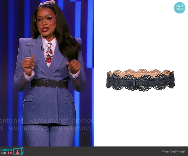 Alaia Bustier Belt worn by Keke Palmer on Password