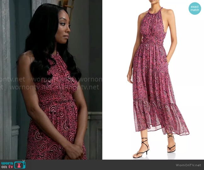 A.L.C. Elara Dress worn by Jordan Ashford (Tanisha Mariko Harper) on General Hospital