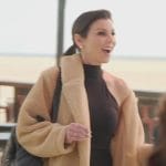 Heather’s beige sherpa coat on The Real Housewives of Orange County