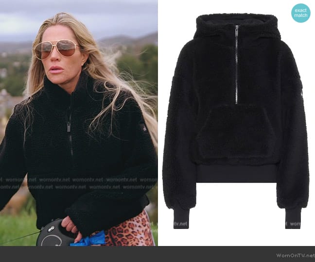 Alo Yoga Streetside Half Zip Hoodie worn by Jennifer Pedranti on The Real Housewives of Orange County