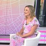 Alyson Shontell’s pink floral dress on Today