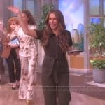 Alyssa’s green utility jumpsuit on The View