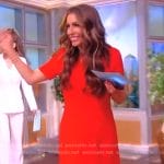 Alyssa’s red mini dress on The View